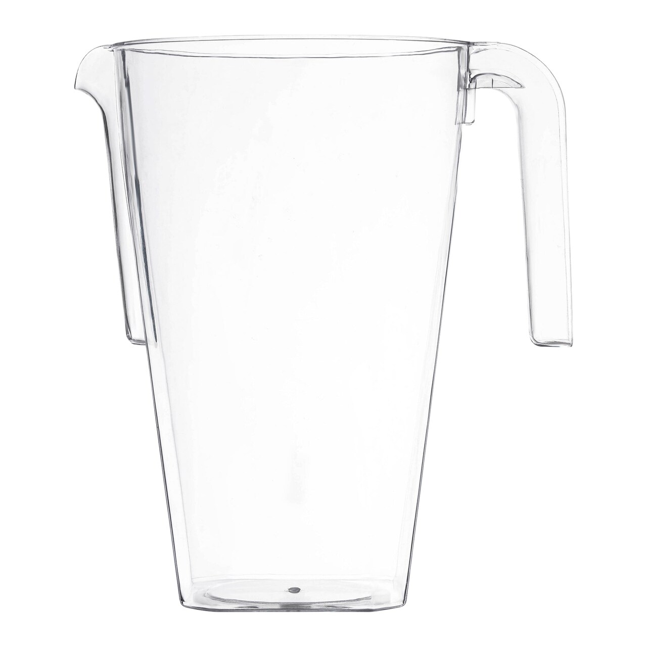 Clear Square Plastic Disposable Pitchers - 52 oz. (24 Pitchers)